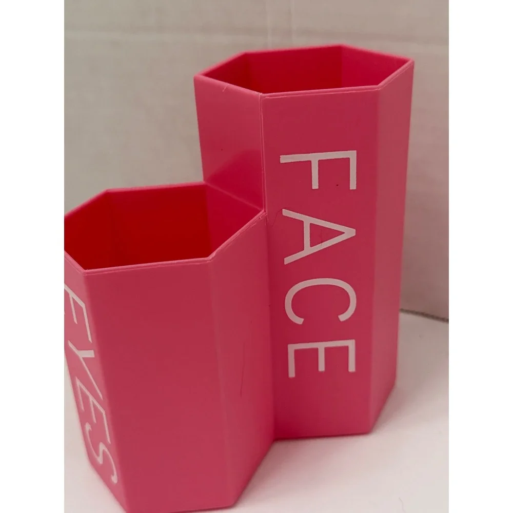 Makeup Brush Holder 3 Tier Cosmetics Storage Face Eyes Lips Organizer Hexagon